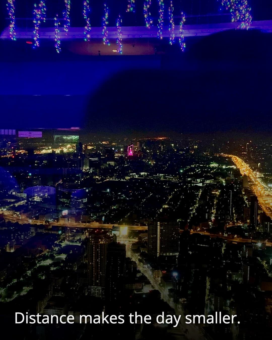 The Roof Top Bar, city view