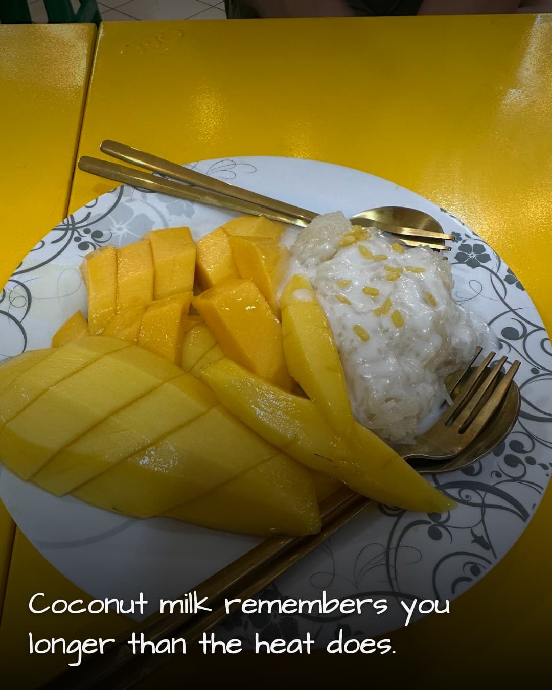 Food Street Soi 38 coconut sticky rice
