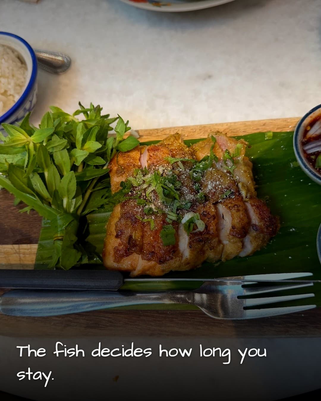 GINGER FARM kitchen at ICONSIAM grilled fish platter
