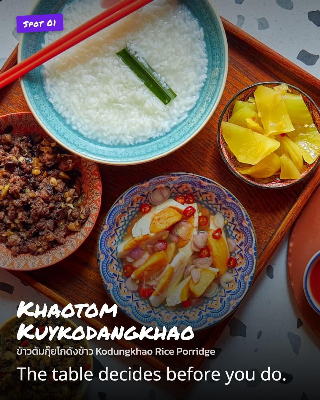 Khaotom Kuykodangkhao table spread