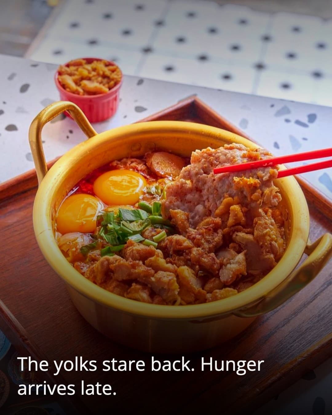Khaotom Kuykodangkhao egg yolk bowl