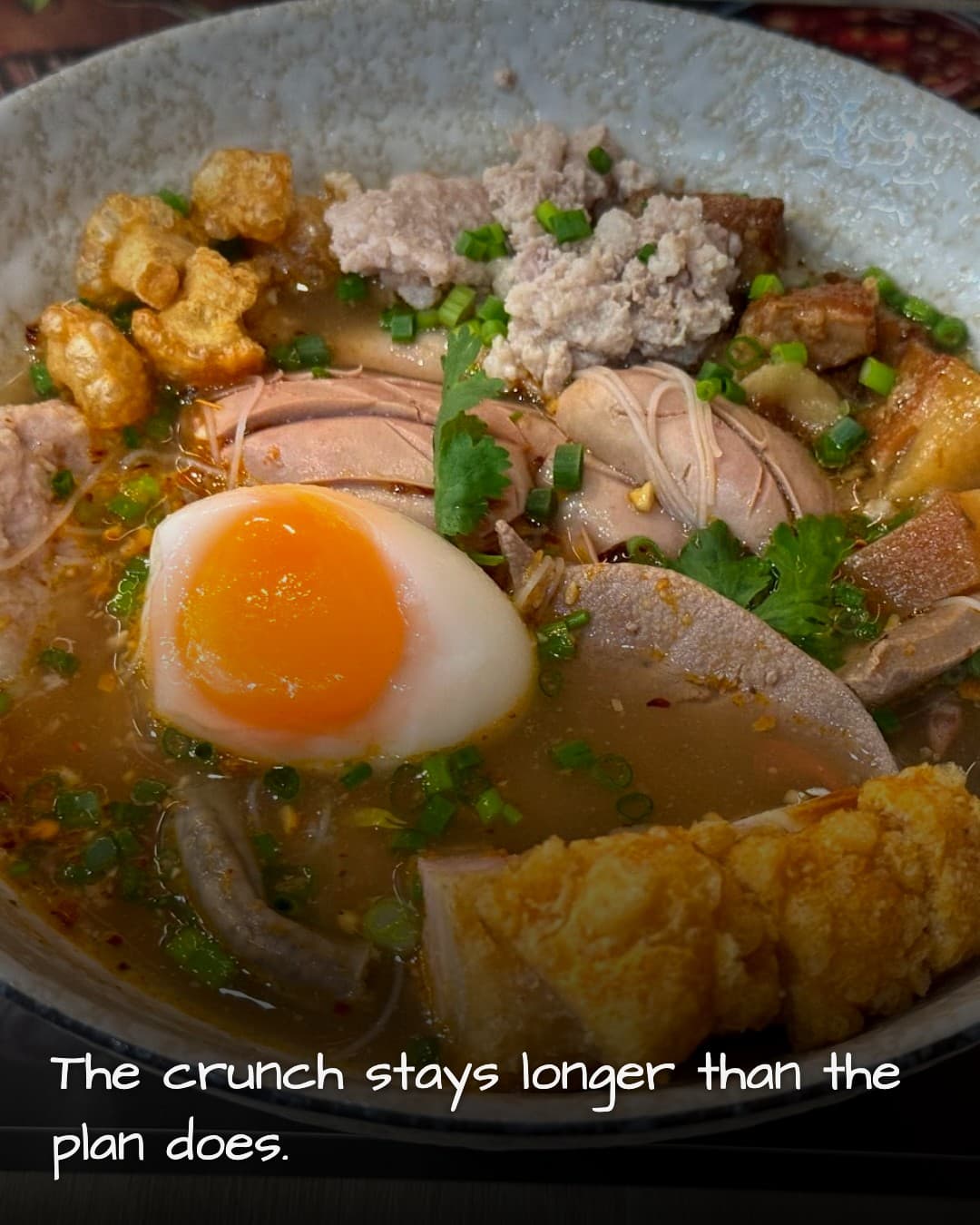ZAABNIRAN noodle bowl with wonton