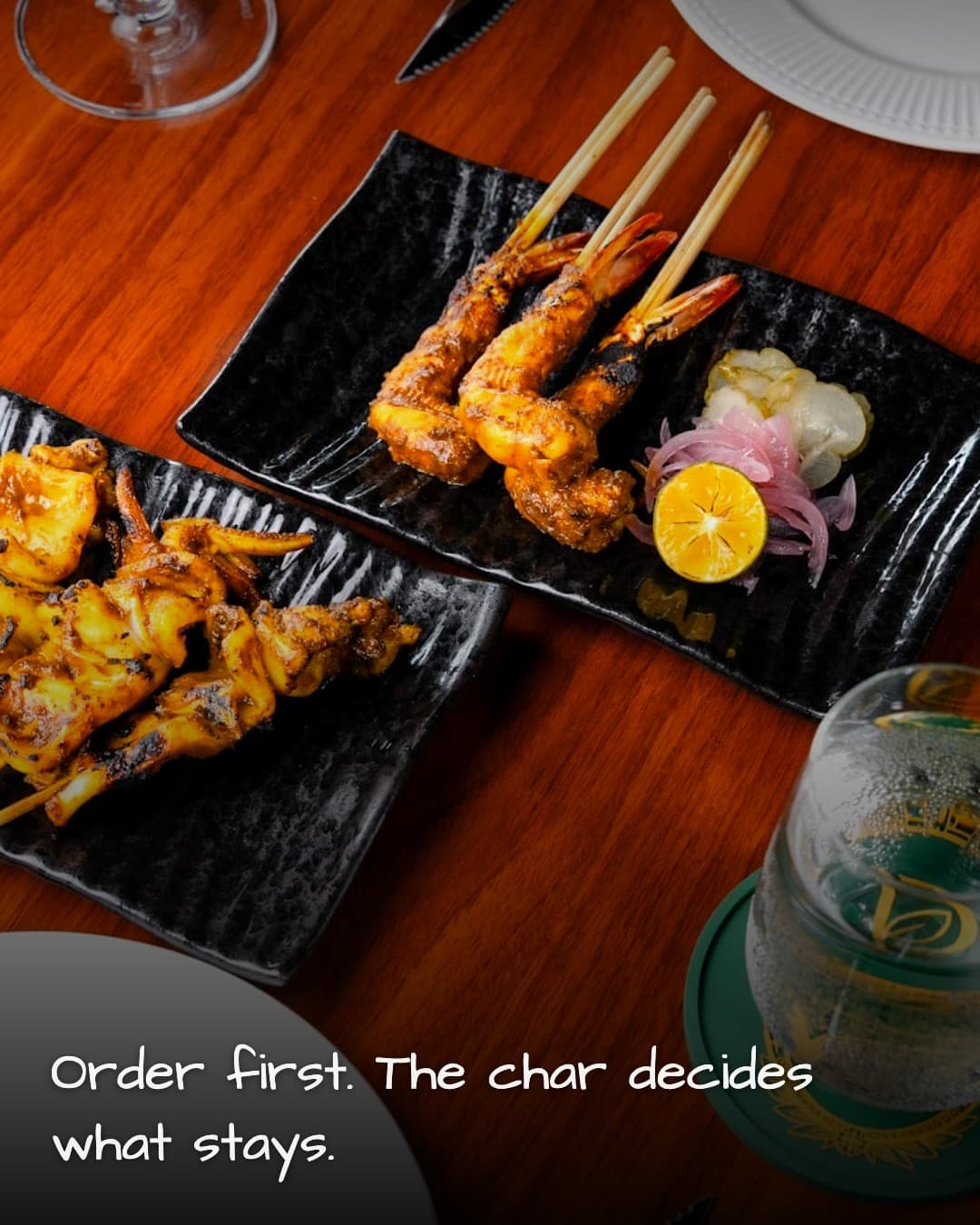 PRAIA charred skewers
