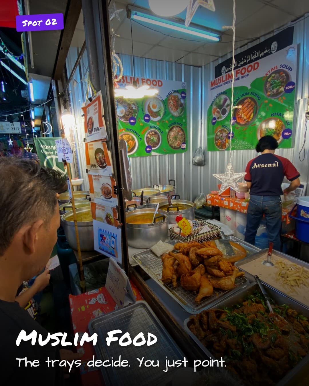 Muslim Food market stall