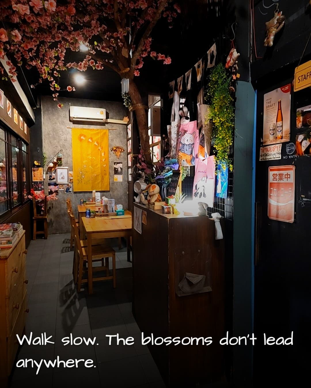 Tsukimi Japanese Restaurant blossom corridor