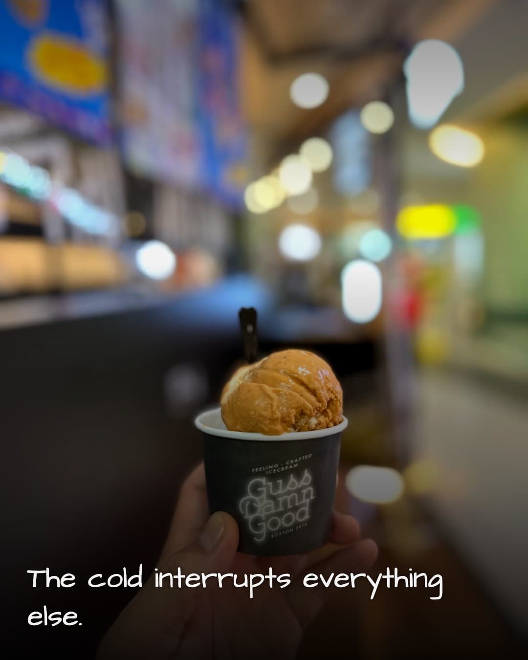 Guss Damn Good ice cream cup