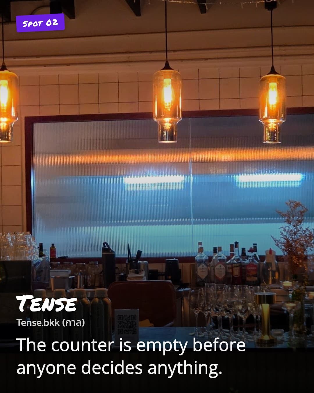 Tense bar counter
