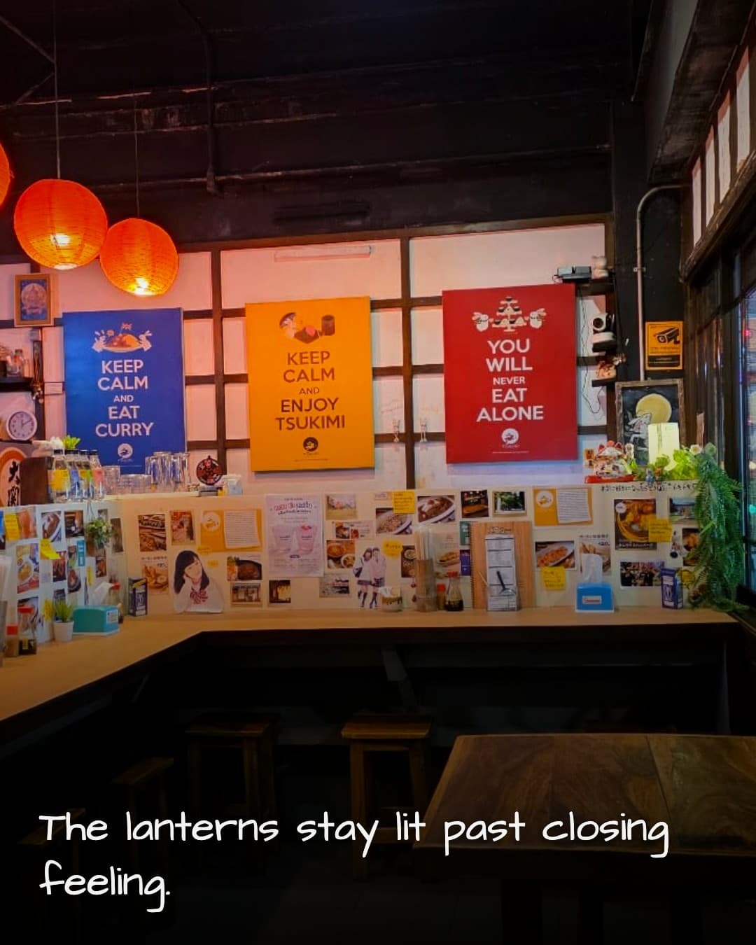 Tsukimi Japanese Restaurant lanterns