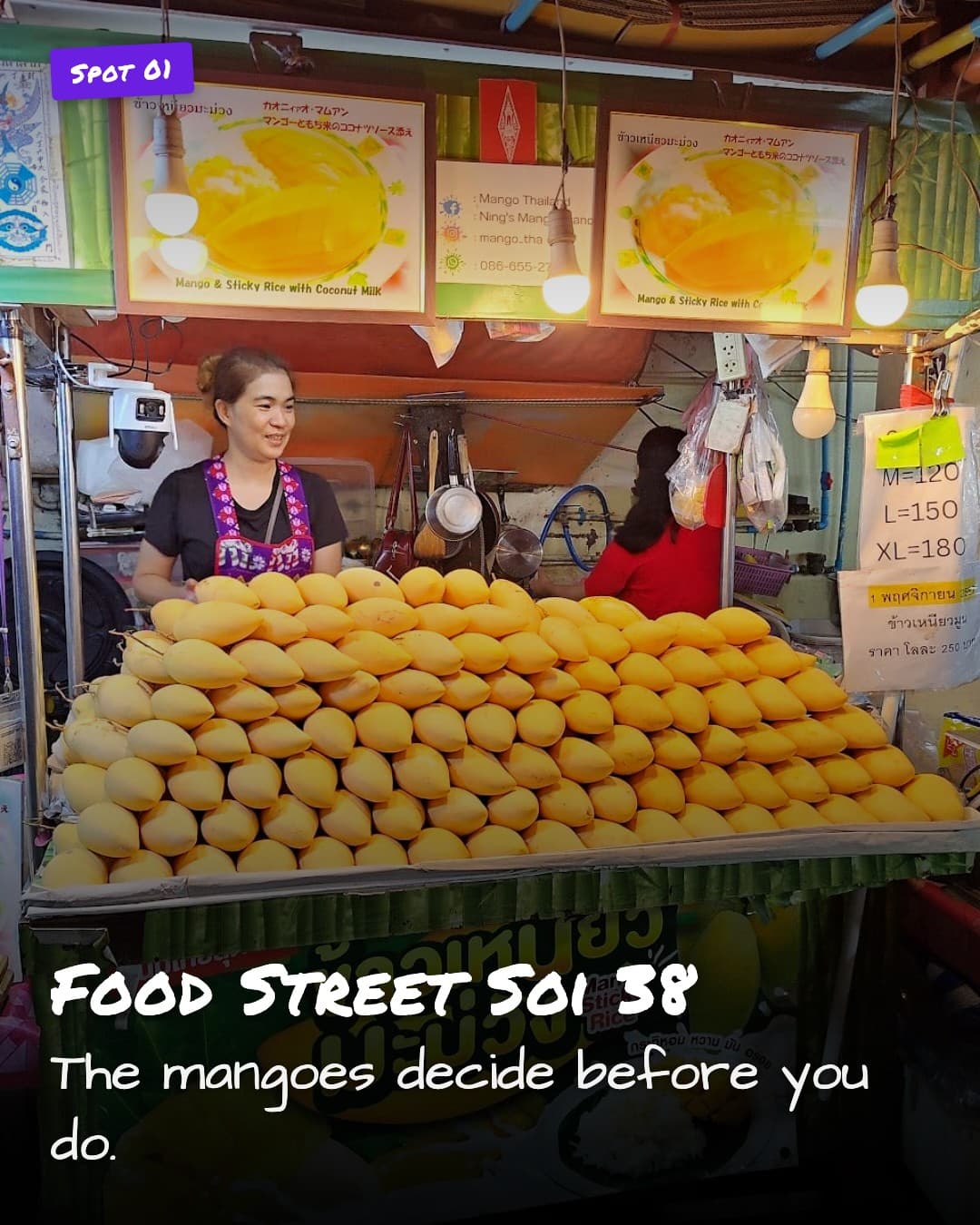 Food Street Soi 38 mango stall