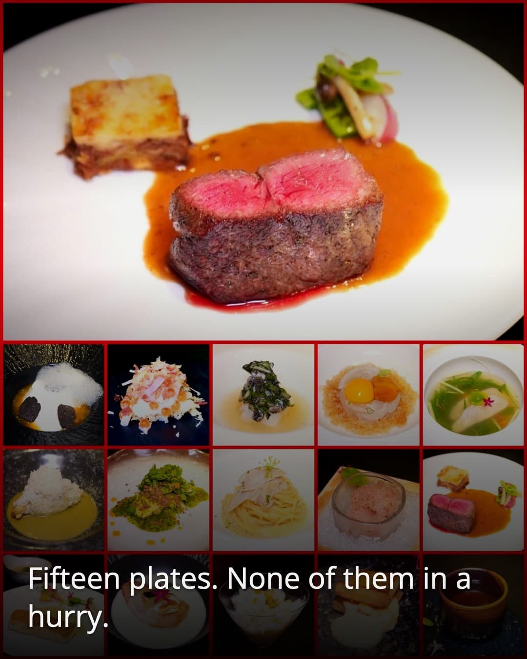 Riddler tasting plates