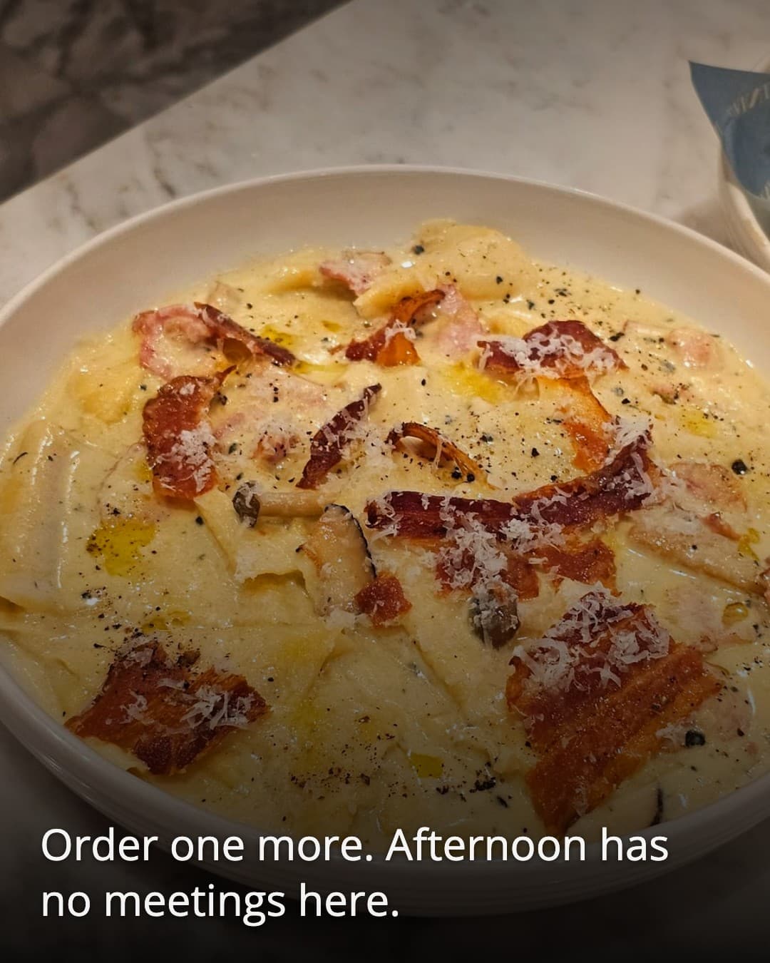 Twist carbonara
