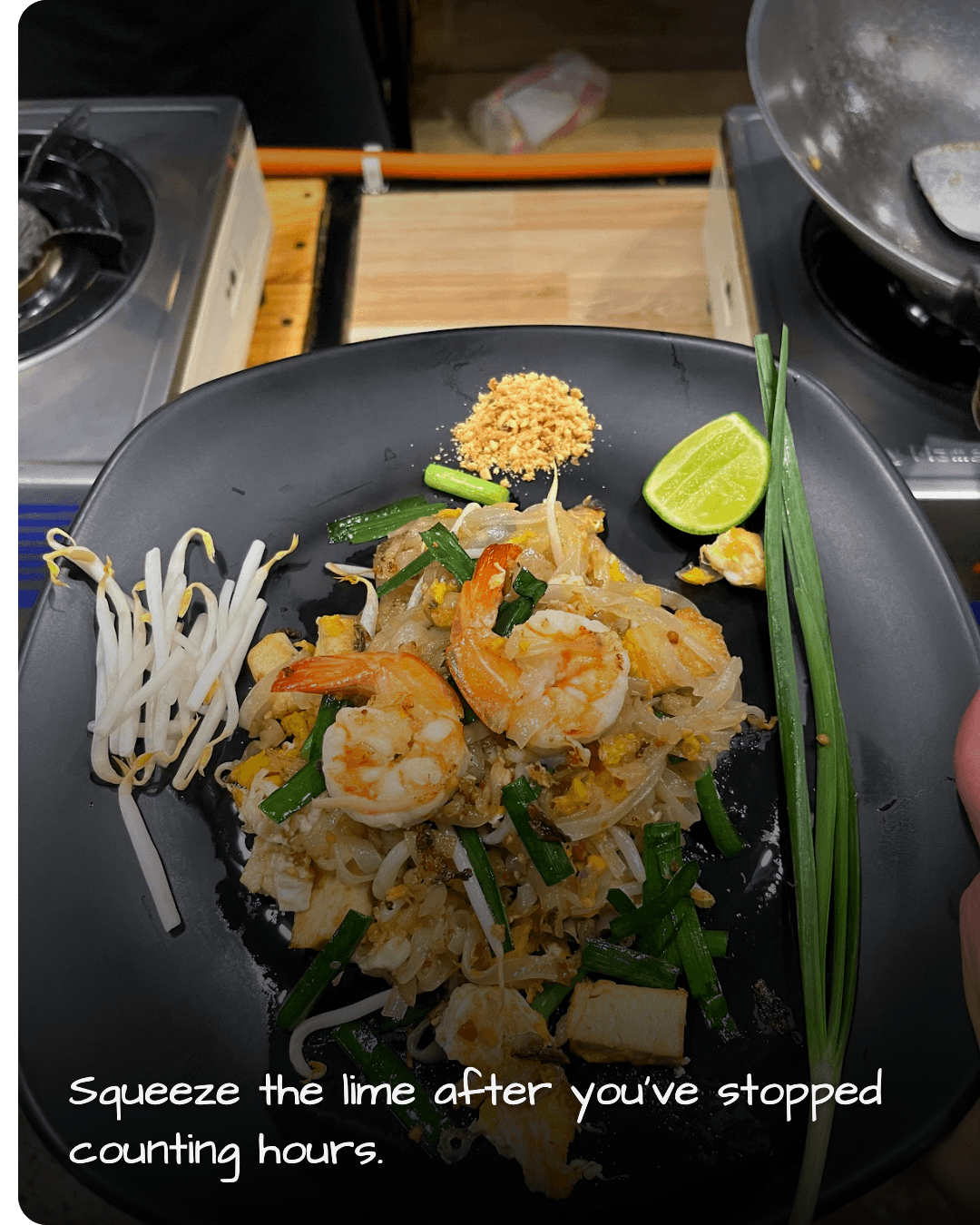 Tingly Thai Cooking School finished dish