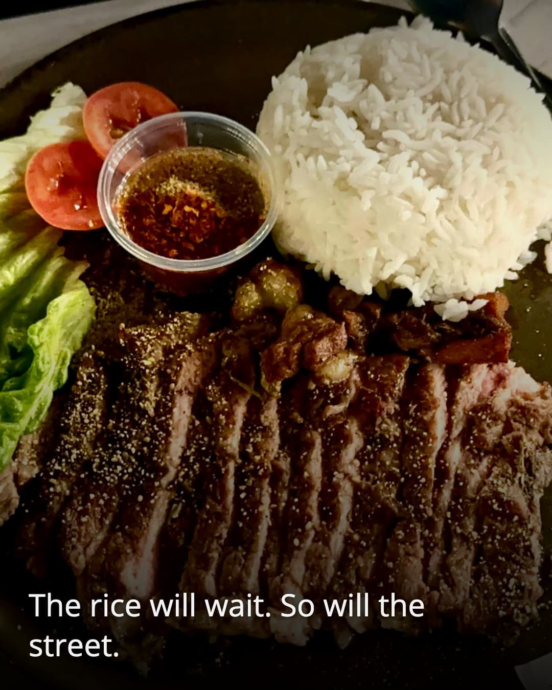 TaRook Steak & Burgers rice plate