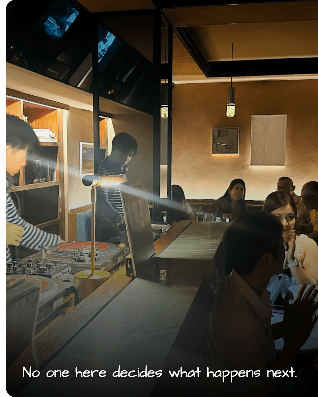 Long Play Music & Bar bar counter