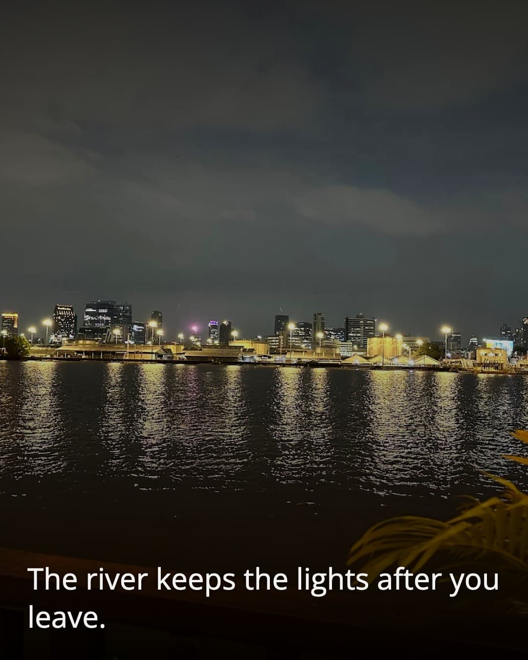 Uncle Ooh nighttime river lights