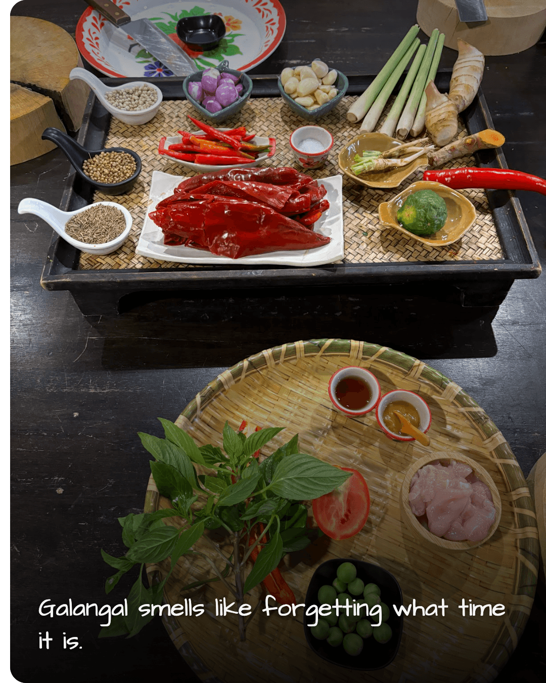 Tingly Thai Cooking School ingredients