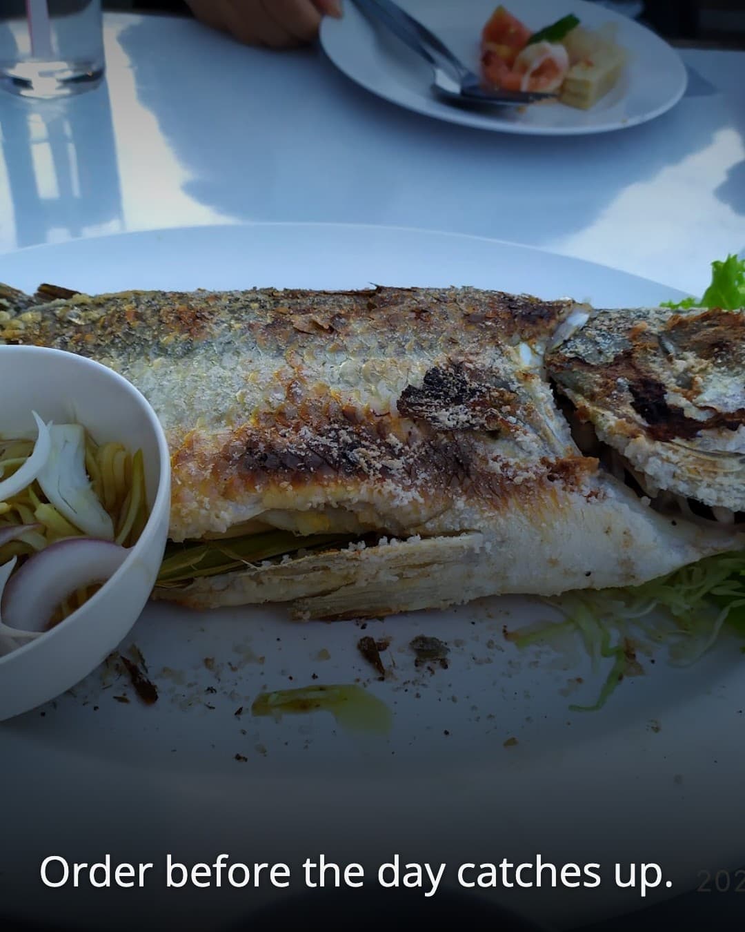 Uncle Ooh grilled fish plate
