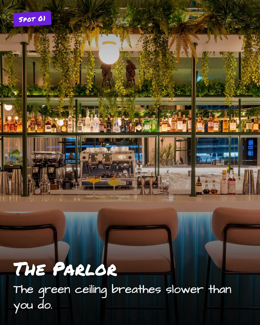 The Parlor bar interior