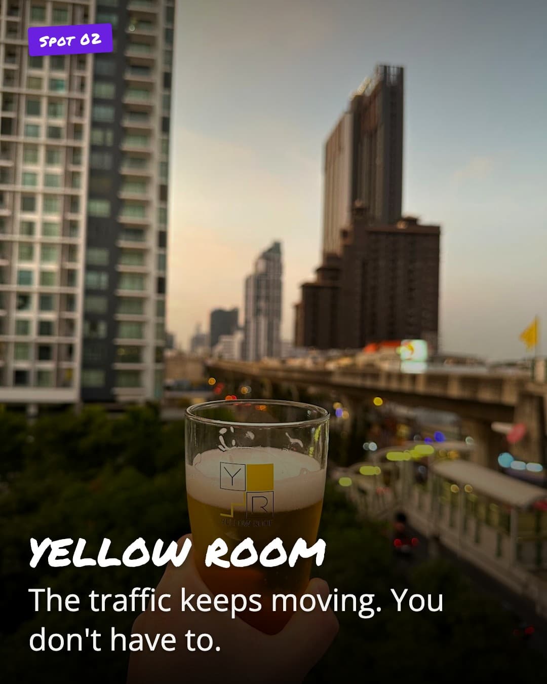 YELLOW ROOM, rooftop view