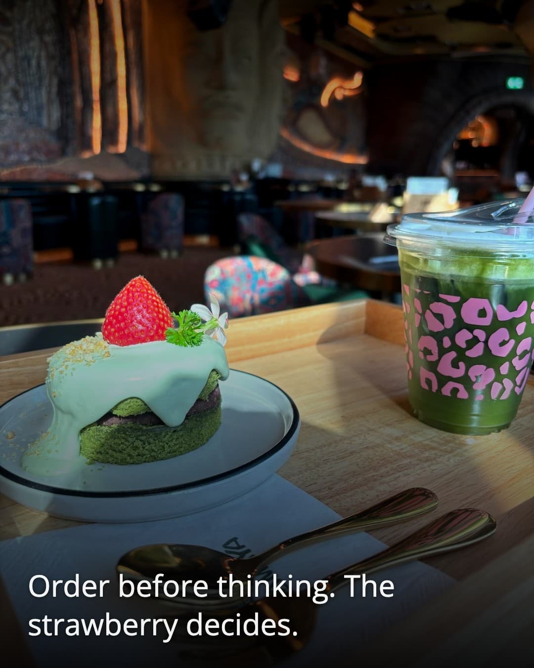 Lamaya Bangkok matcha cake