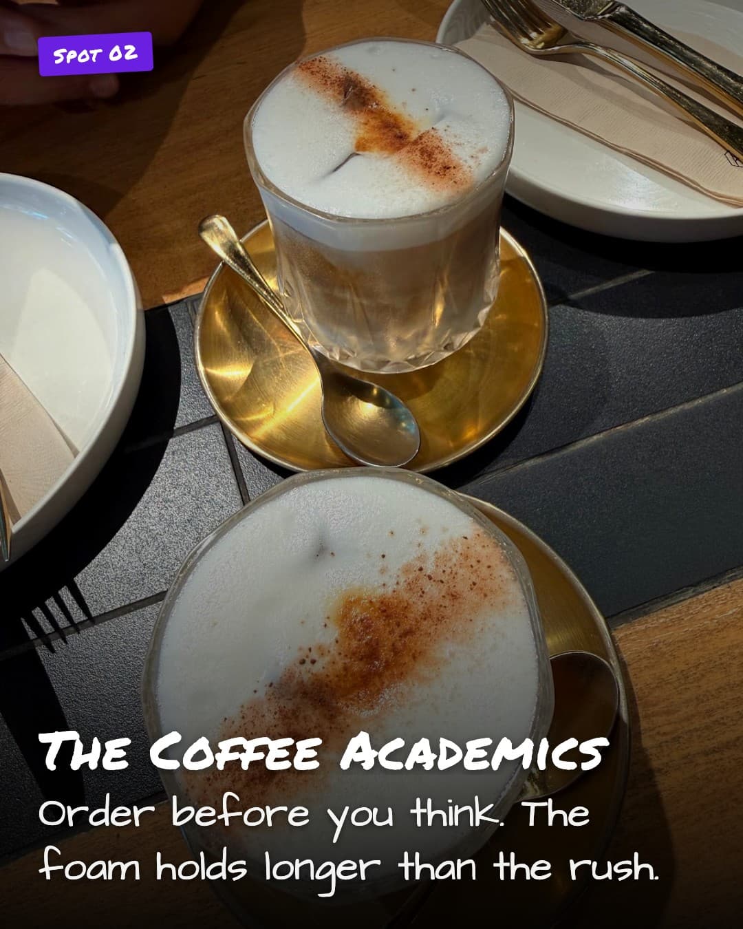 The Coffee Academics cappuccino
