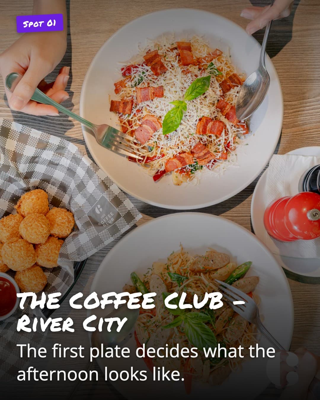 THE COFFEE CLUB River City pasta plates